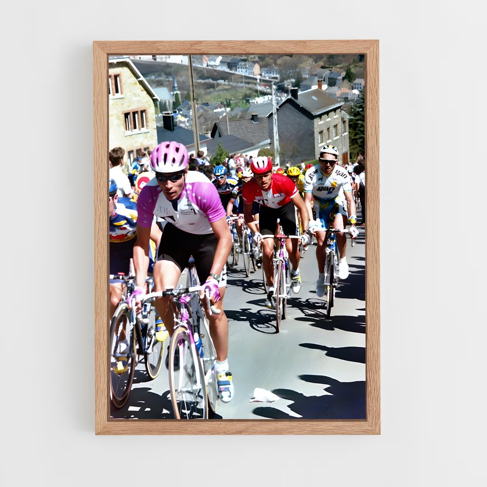 Poster Peloton en Mouvement – affiche Cyclisme (vue 4)